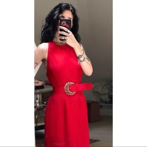 Vintage Gorgeous Bill Blass Red halter Dress